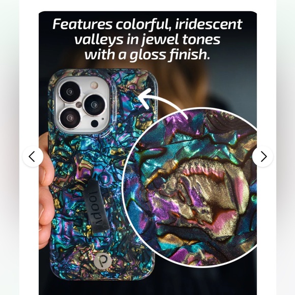 Loopy Case Iridescent Blue and Purple Phone Case - Picture 3 of 6